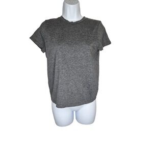 All In Motion Women's Gray Ruched Back T-Shirt XS Activewear‎ Short Sleeve